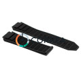 Каучуковый ремешок для мужских часов Hublot King Power черный RKH-107 - 3